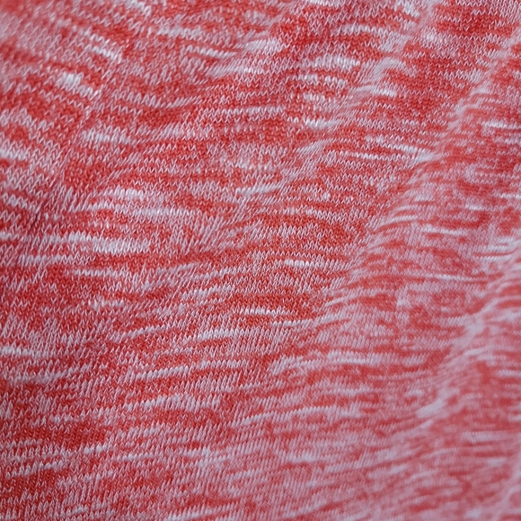 Lou & Grey Coral Orange Spacedyed Tiered Maxi Dress NWT Sleeveless Stretch - Picture 6 of 16